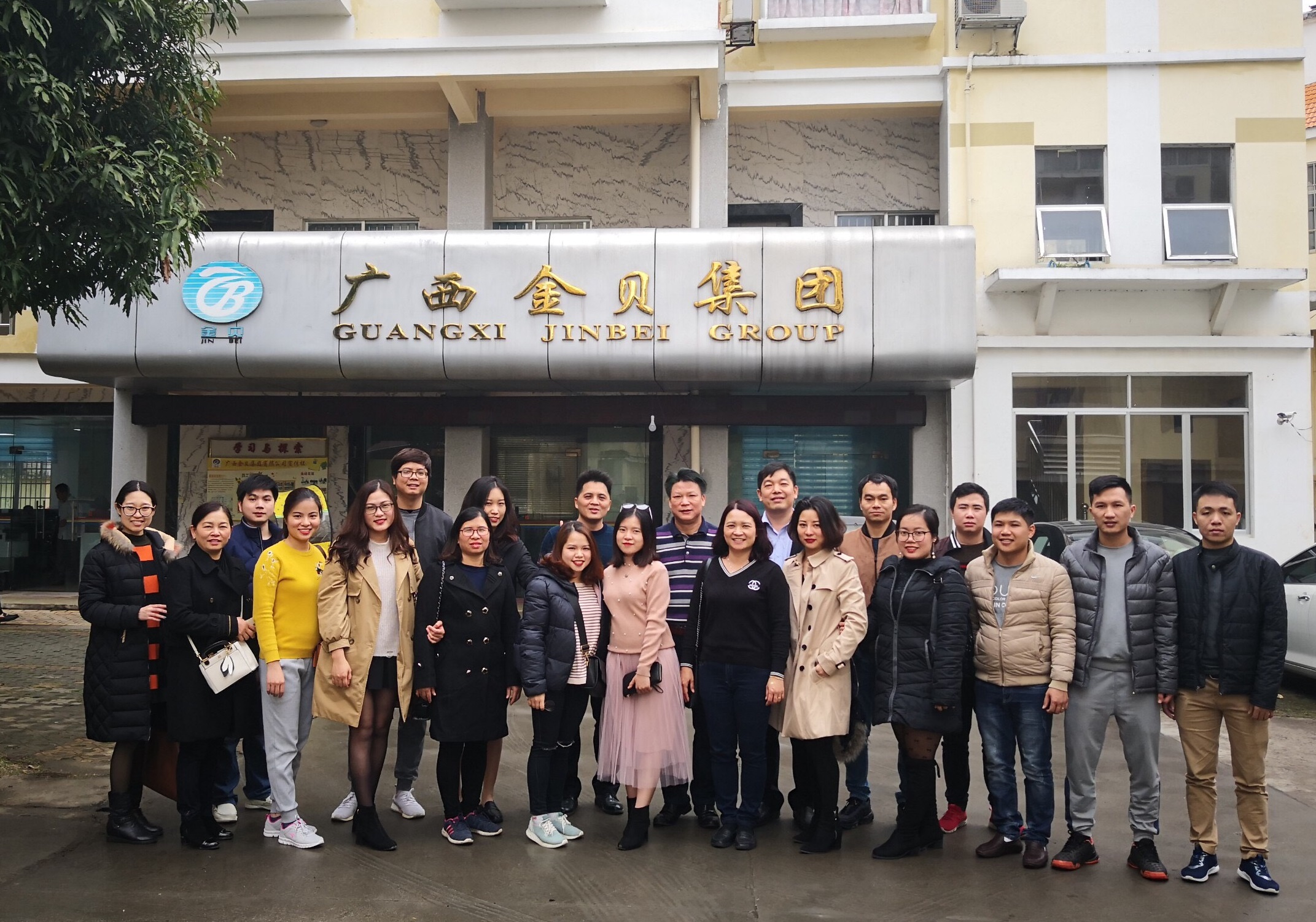 Cán bộ nhân viên công ty Thái Việt Trung thăm trụ sở tập đoàn Jinbei tại Quảng Tây